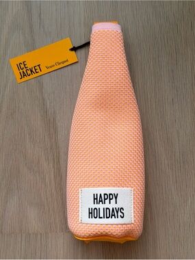 Jacadi Peach and White Knit Holiday Bottle Jacket